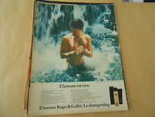 1983 L'Homme est rare Roger & Gallet le shampoo advertisement