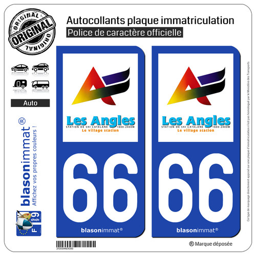 Autocollants plaque - 2,