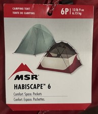 MSR HABISCAPE 6 Person Tent Family Camping Cascade Designs New! Read NWT!
