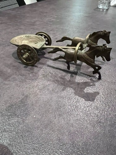 Cheval charette laiton - charette, en