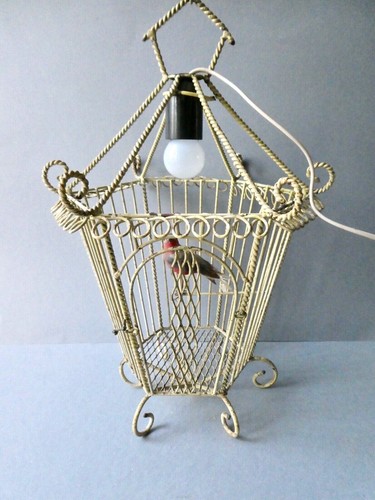 Lustre suspension forme cage - lustre,