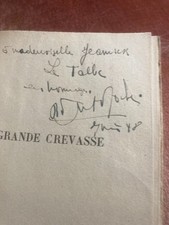 La grande crevasse. Frison-Roche 1954 envoi AUTOGRAPHE