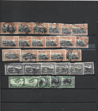 CONGO BELGE : 3 timbres poste aérienne par multiples soit 28 timbres