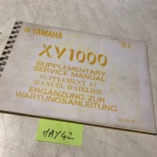 Yamaha XV1000 1981 Virago 1000 XV 5A8 supplément manuel revue technique moto