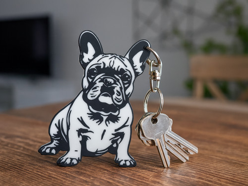 Porte clés bouledogue