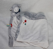 DOUDOU NOUKIES Victor et Guss MOUTON  couverture gris blanc bleu étoiles COM9