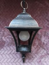 LANTERNE extérieur avec prise de terre, façon bronze doré vieilli