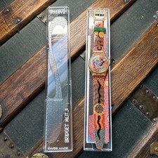 Swatch Quartz Bridget Mutji Limited Edition SGJ116/N working With Case & Poster