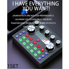 1x Black Mini Bluetooth Audio Music Mixer Sound Mixing Console Amplifier Studio