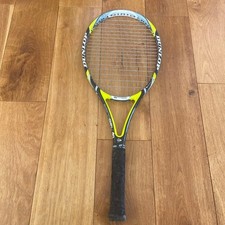 Raquette de tennis DUNLOP pour court dur jaune 27 pouces