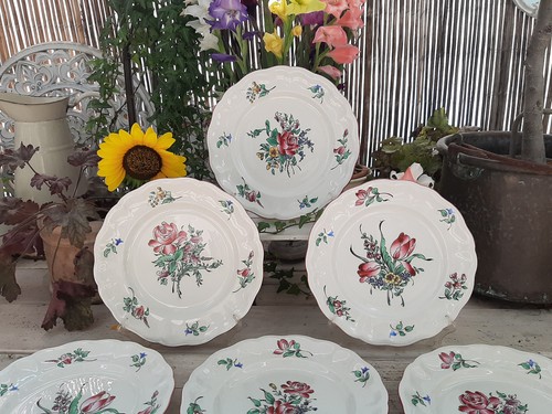 Assiettes plates lunéville - assiettes,