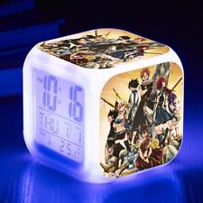 Fairy tail alarm clock LED 7 color thermometer night light decoration clock 
