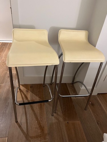 Two ivory leather - leather, boconcept
