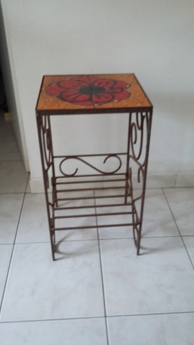 Ancienne sellette table - en, fer