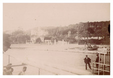 France, Tamaris-sur-Mer, pier, vintage print, ca.1900 France, Tamaris-su