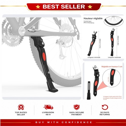Béquille vélo universelle