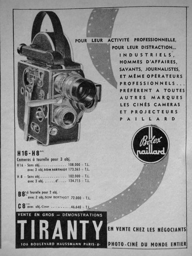 Publicité 1954 tiranty - 1954,