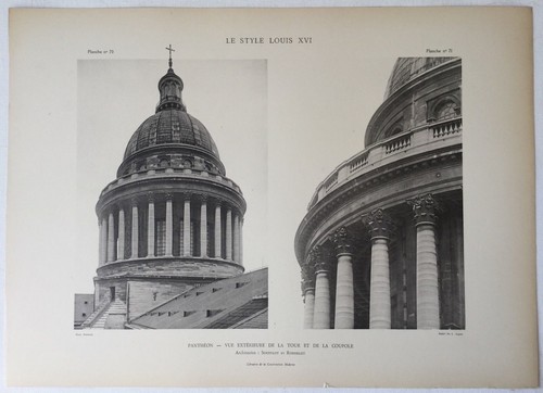 Paris panthéon vue de - -,