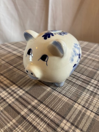 Delft blue tirelire - , cochon
