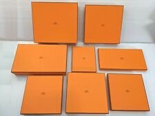 Authentic Hermes Paris Classic Orange Gift Box - multiple sizes available