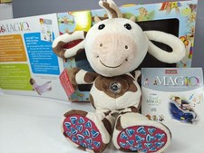 MagIQ Tiny Love DOT Cow Developmental Plush Belly Animal 13" Audio CD & BOX READ