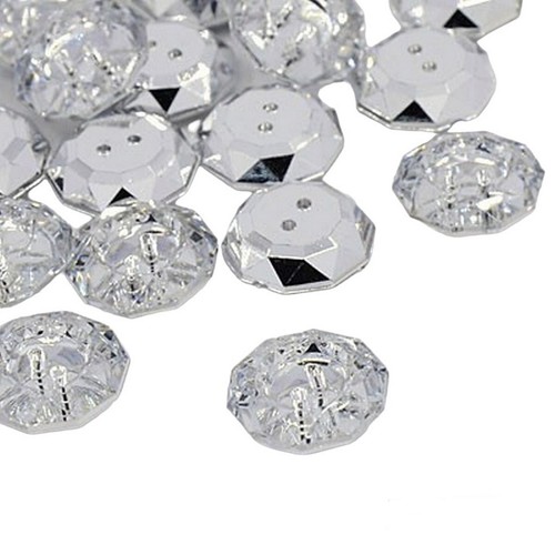 Boutons fantaisies strass - 10,