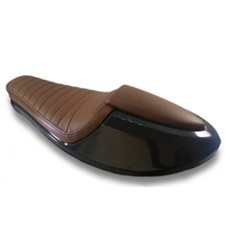 Selle moto café racer marron