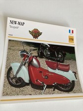 New Map Escapade 125 1958 carte collection moto Atlas France