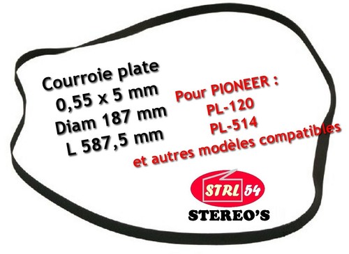 Courroie platine disque 187 - courroie,