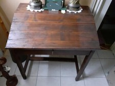 Pupitre Écolier signé par elèves, 1880, Napoléonien Rare