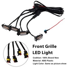 Clear Lens Amber Light Front Grille LED Light Kit Pour Toyota Tacoma 2016-2023'