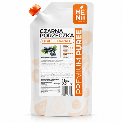 Purée cassis 1kg fruit - purée, 90%