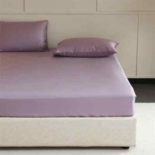 Mulberry Silk Fitted Sheet 23 Momme Luxury Smooth Mattress Cover Breathable Soft