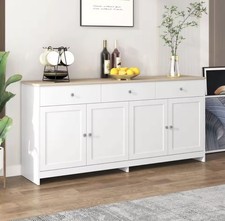 Buffet bas moderne blanc avec