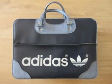 SAC VALISE ADIDAS VINTAGE 70'S BLEU MARINE SIMILI CUIR BAG SPORT COLLECTION