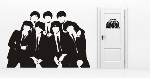 Sticker silhouette groupe - sticker,