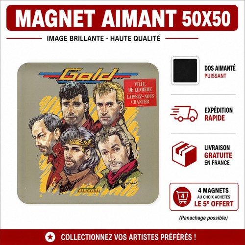 Magnet gold calicoba french - calicoba,