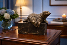 Sculpture Ours en bronze sur