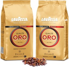 2 x 1kg Lavazza Qualita Oro Coffee Beans Free Delivery