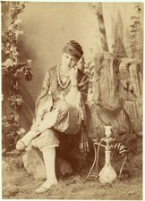 Egypt Sweet Cairo Hookah Shisha Albumen Print 1890