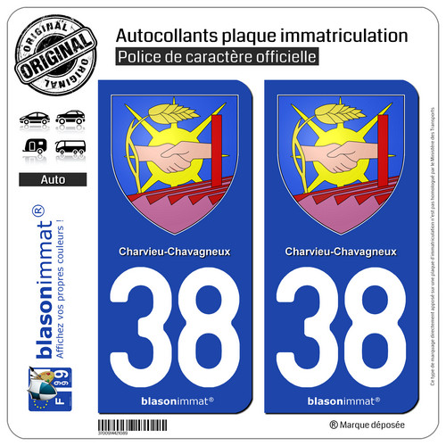 Autocollants plaque - 2,