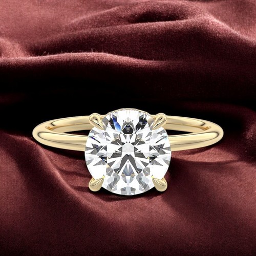Bague diamant taille ronde