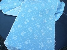 tissu vintage pour toile à matelas en métis damassé de fleurs 0,40 m x 4 m