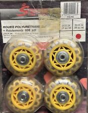 ★★★ Kit Neuf 4xRoues De Rechange Roller en ligne  taille 70x24.39Au 46 ★★★