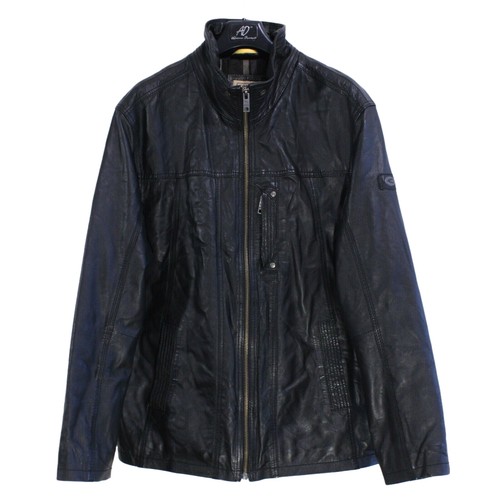 Veste cuir homme camel - veste,