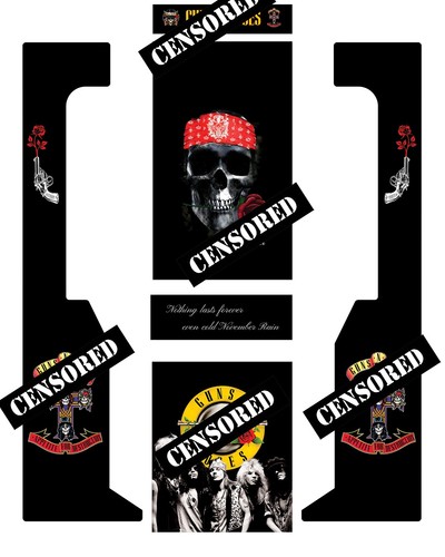 Stickers dartcab guns jeu de - stickers,