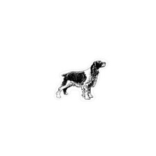 Epagneul breton animal chien autocollant adhésif sticker logo 32