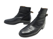 CHAUSSURES JM WESTON BOTTINES JODHPUR 8.5D 42.5 EN CUIR NOIR BOOTS SHOES 1170€