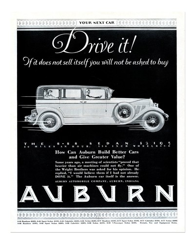 Affiche publicitaire voiture