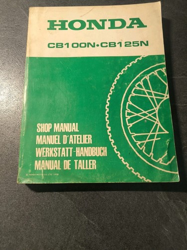 Manuel atelier honda 100n - honda,